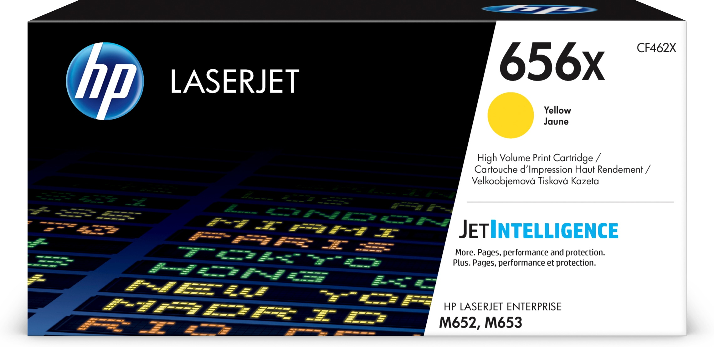 HP CF462X (656X) Suuri kapasiteetti laservärikasetti, keltainen