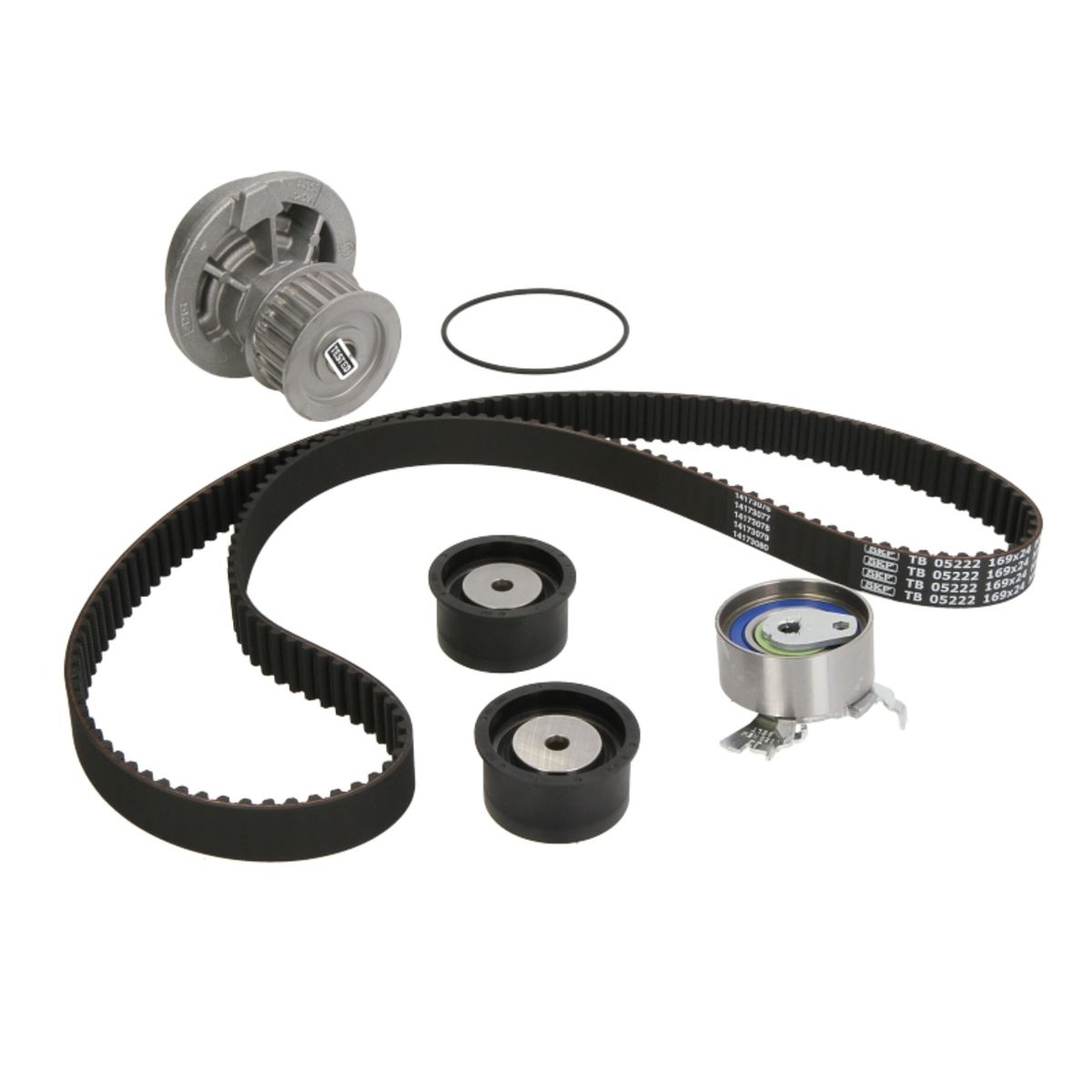 Vesipumppu + jakohihnasarja SKF VKMC 05222