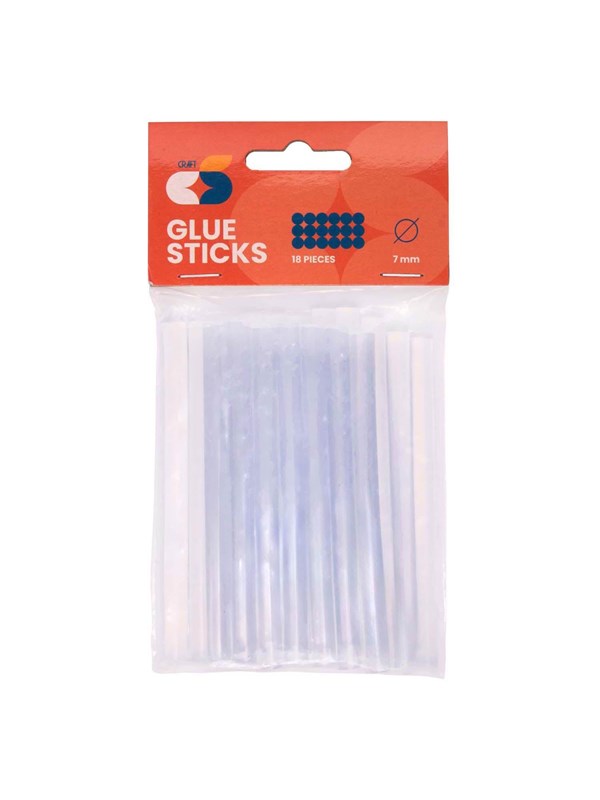 Colorations - Transparent Hot Melt Glue Sticks - 7x100 mm 18 pcs.