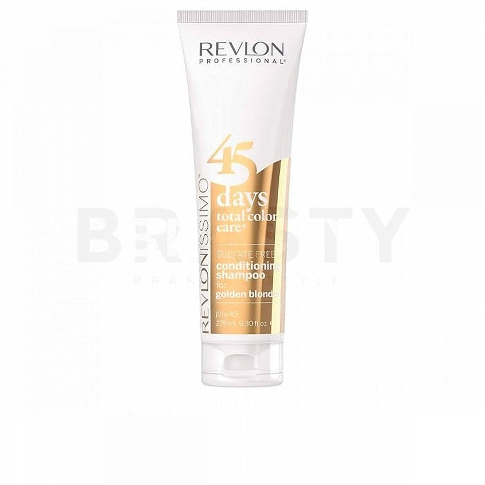 Revlon Revlonissimo Hoitava shampoo 45 päivää Kulta-blondi 275 ml — Värjäävä shampoo