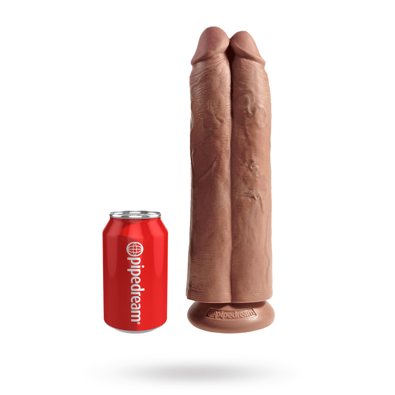Pipedream Two Cocks One Hole Tan 30 cm Tupla dildo