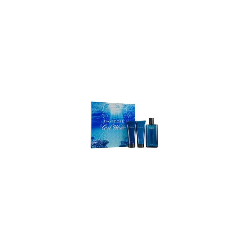 Davidoff Cool Water Man United lahjasetti EDT 125 ml After Shave Balm 75 ml Cool Water ja Cool Water suihkugeeli 75 ml 125ml