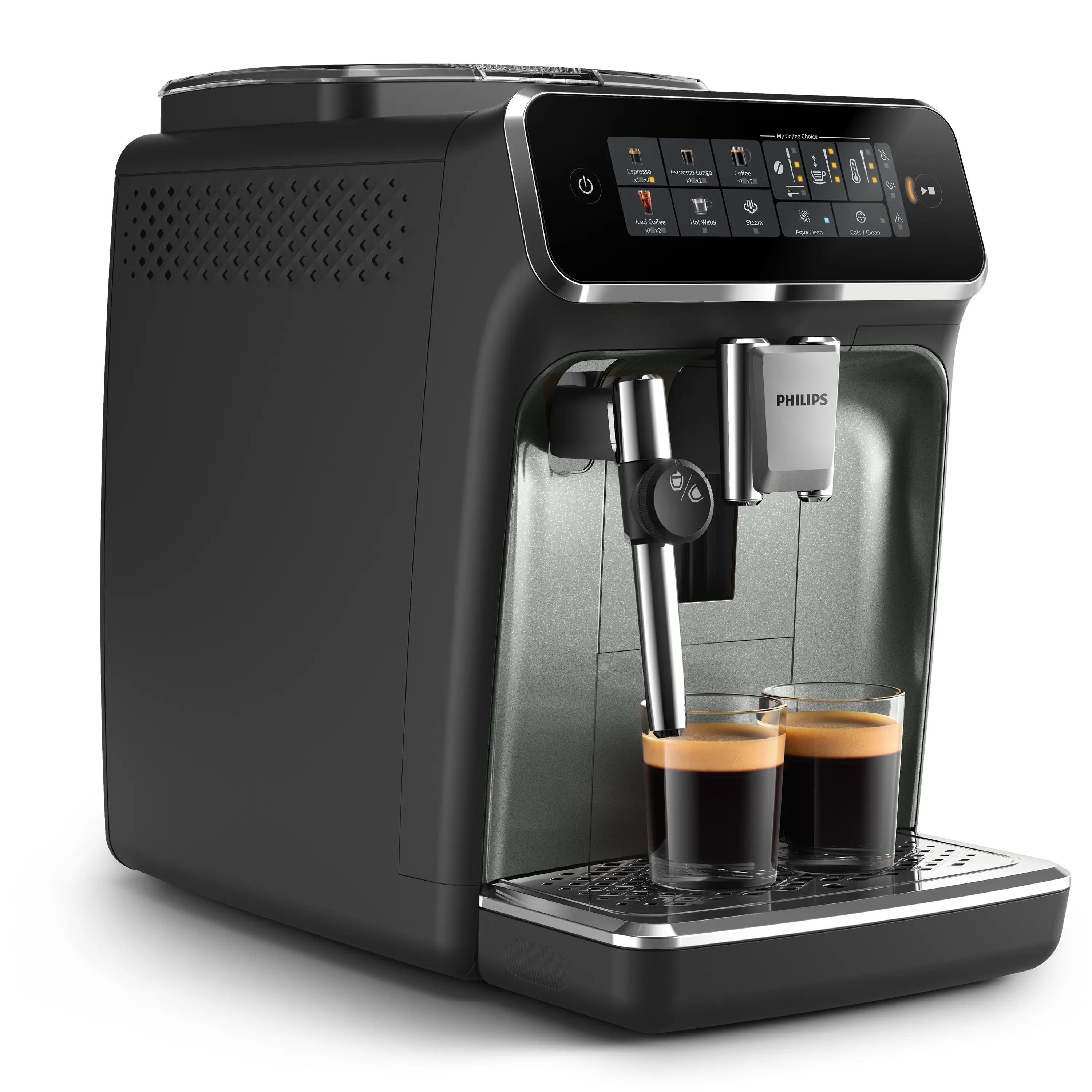Philips 3300 series EP3329 - automatic coffee machine with milk frother - 15 bar - black panther