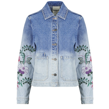 Desigual Välikausitakki sininen denim / vaaleansininen / vihreä / punainen