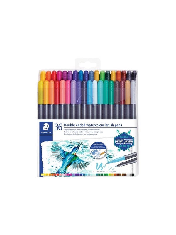 Staedtler Kaksipäinen vesiväripensseli 36 kpl.