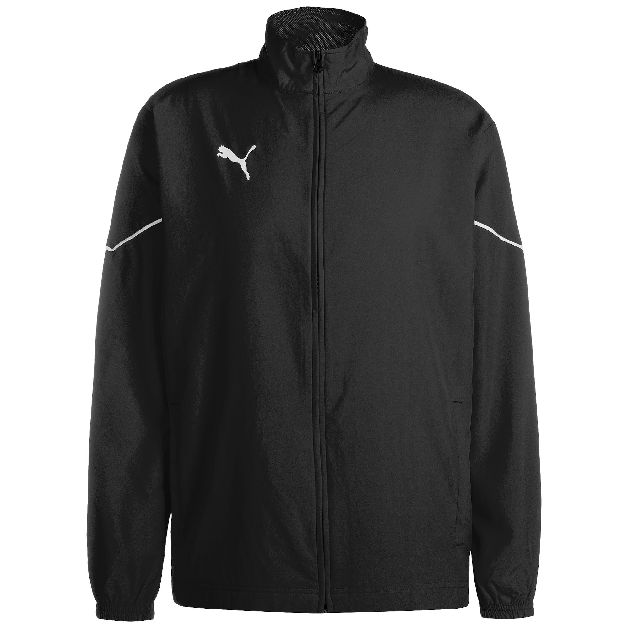 PUMA Urheilutakki musta / valkoinen