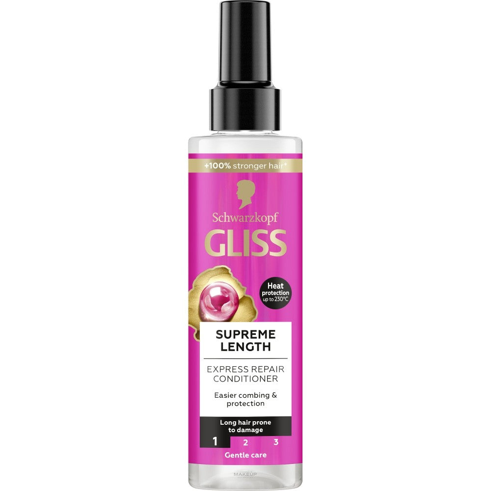 Schwarzkopf Gliss Supreme Length Regeneroiva hoitoaine pitkille hiuksille 200ml