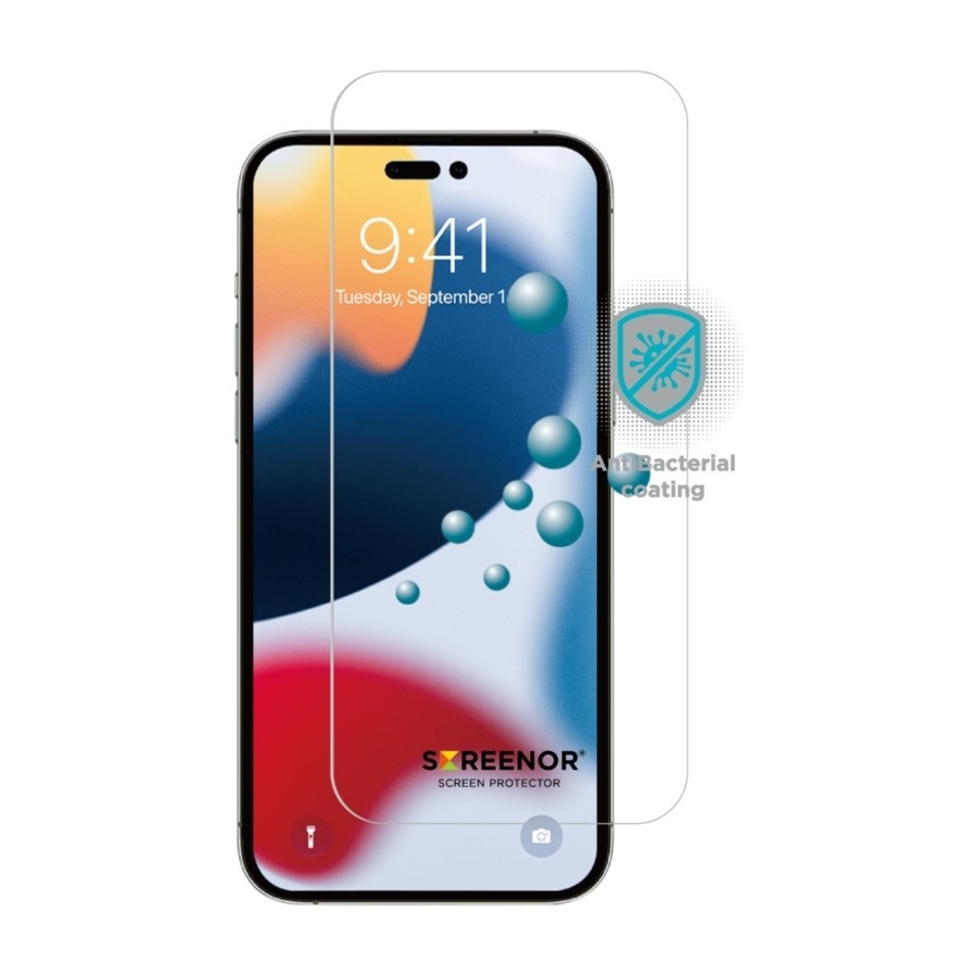 Screenor Premium, Apple, iPhone 14 Pro Max, Kolahduksenkestävä, Naarmuuntumisenkestävä, Läpinäkyvä, 1 kpl