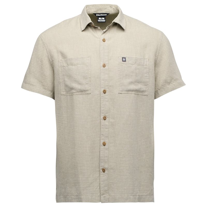 Black Diamond M Scenic Route Ss Shirt Pine Smoke-Chalk - XL