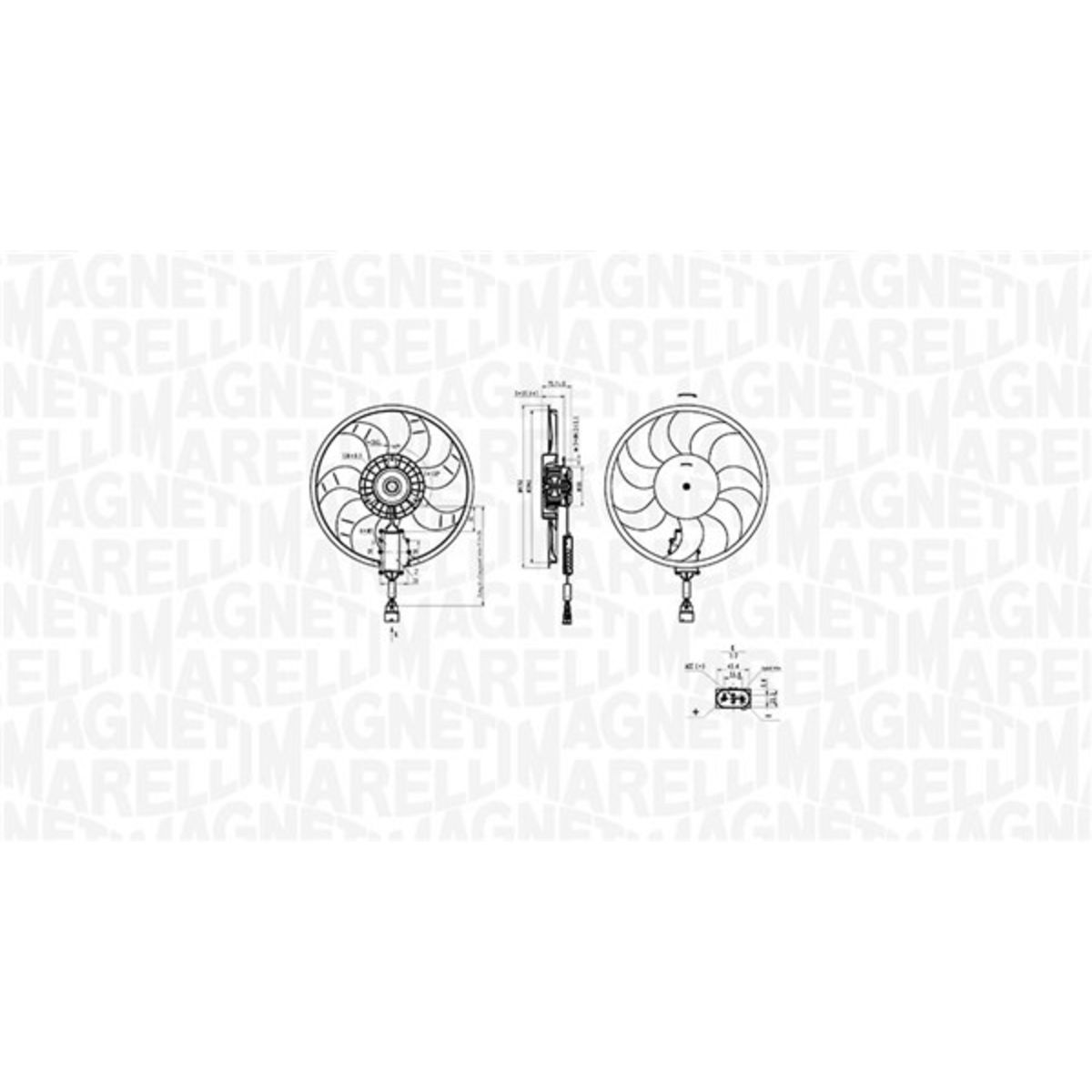 Jäähdyttimen tuuletin MAGNETI MARELLI 069422882010