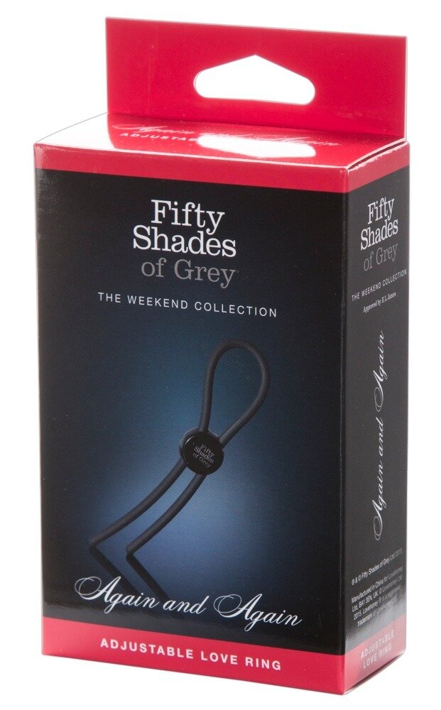 Fifty Shades of Grey Again and Again säädettävä silikoninen penisrengas