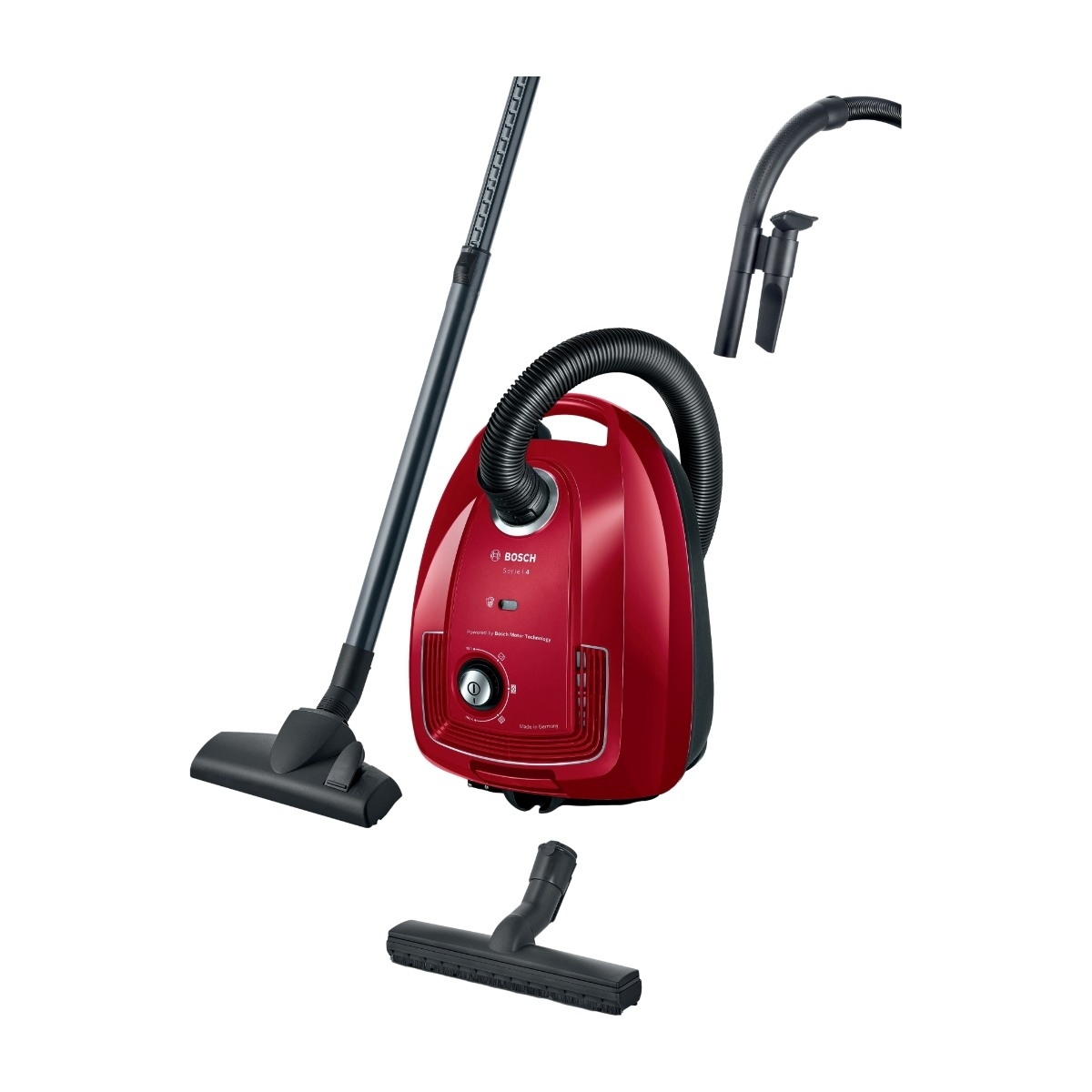 Bosch Serie 4 BGD38RD1H, 600 W, kuivausrumpu, kuivausrumpu, kuivausrumpu, 4 L, mikro