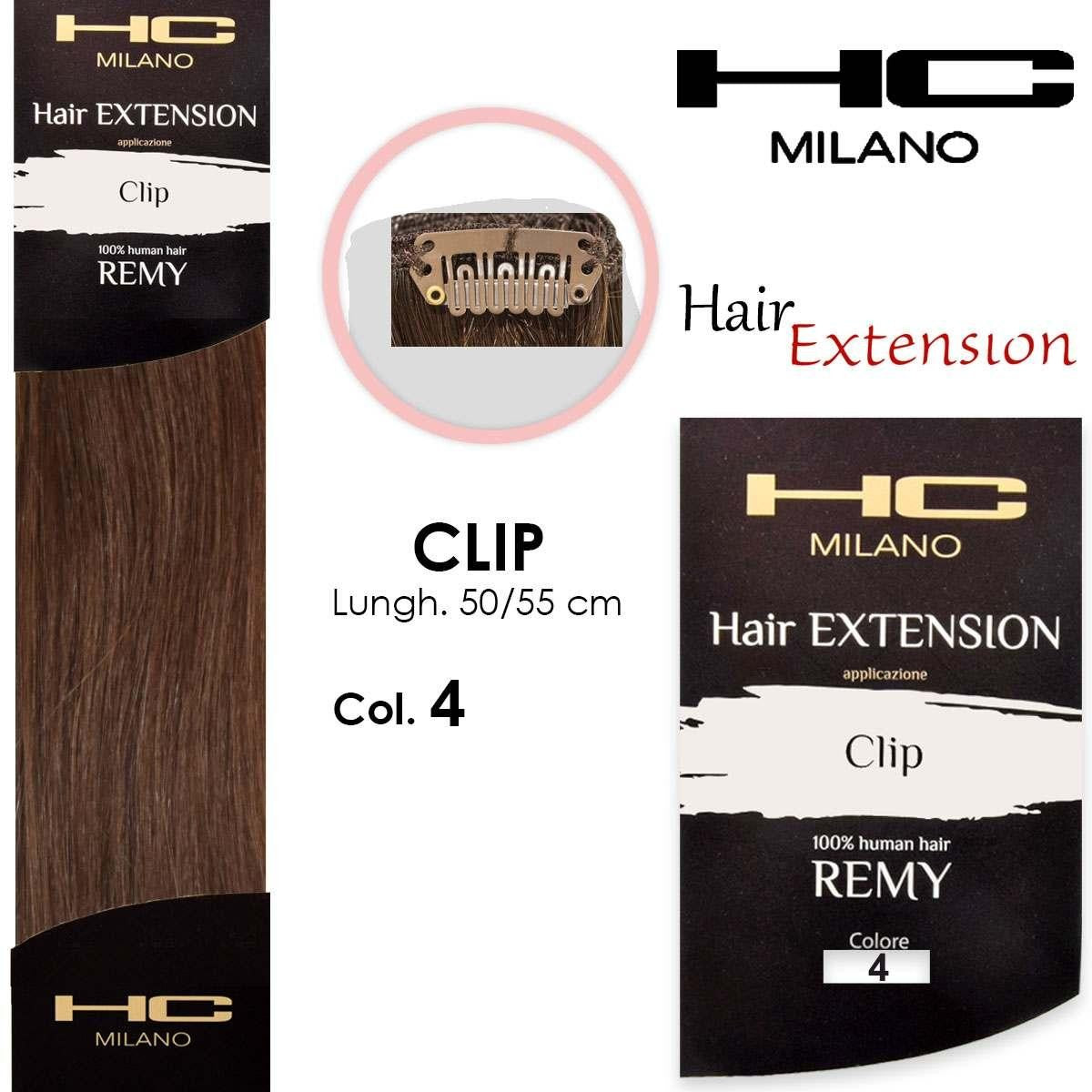 Hc milano jatko 3 remy klipsiä leveys 14-16cm pituus 50cm col.4 vaalean kullanruskea 5.3
