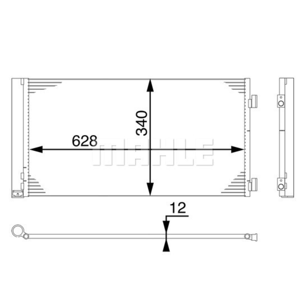 Lauhdutin, ilmastointilaite MAHLE AC 751 000S
