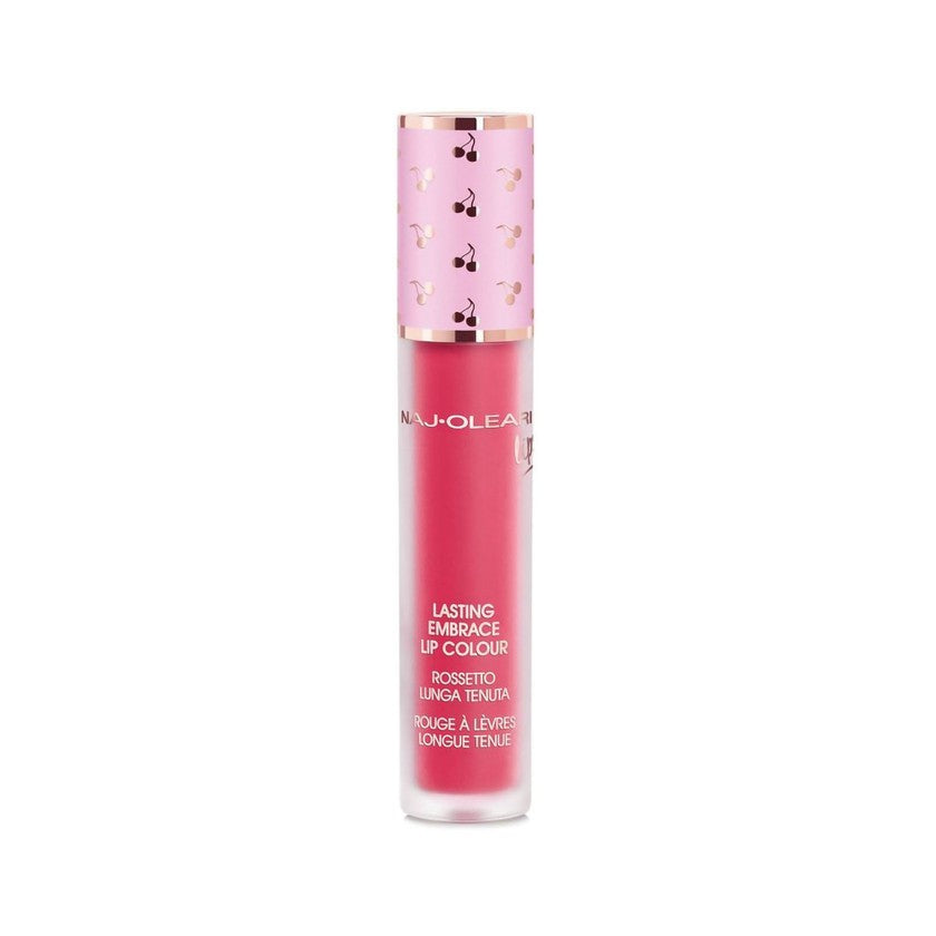 Naj·Oleari Lasting Embrace pitkäkestoinen nestemäinen huulipuna mattapintaisella tai metallisella viimeistelyllä 06 - Pitaya Pink