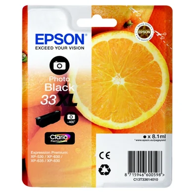 Epson Epson 33XL Mustepatruuna musta foto T3361 Vastaa: N/A