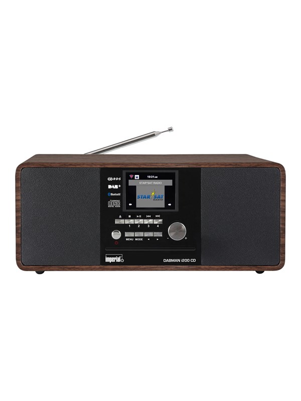 DABMAN i200 CD-monitoimiradio DAB+ / FM / Internet / Bluetooth Puinen ulkoasu