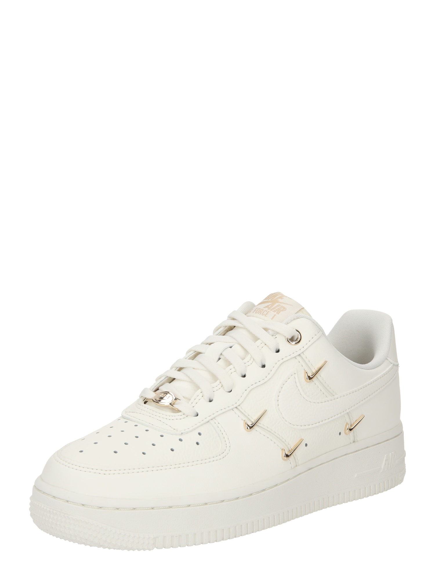 Nike Sportswear Matalavartiset tennarit 'AIR FORCE 1' kulta / valkoinen