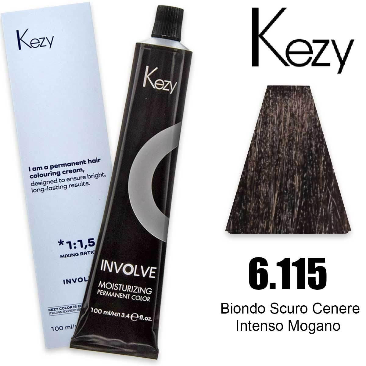 Kezy Involve Color 100 ml Syvä Tuhka Tumma Mahonki Blond 6.115