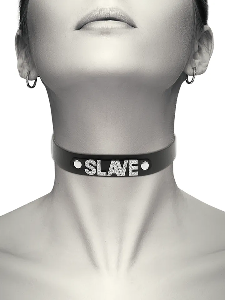 Coquette Choker Vegan Leather Slave BDSM-kaulapanta