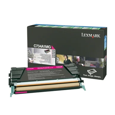 Lexmark Värikasetti magenta 6.000 sivua return C734A1MG Vastaa: N/A