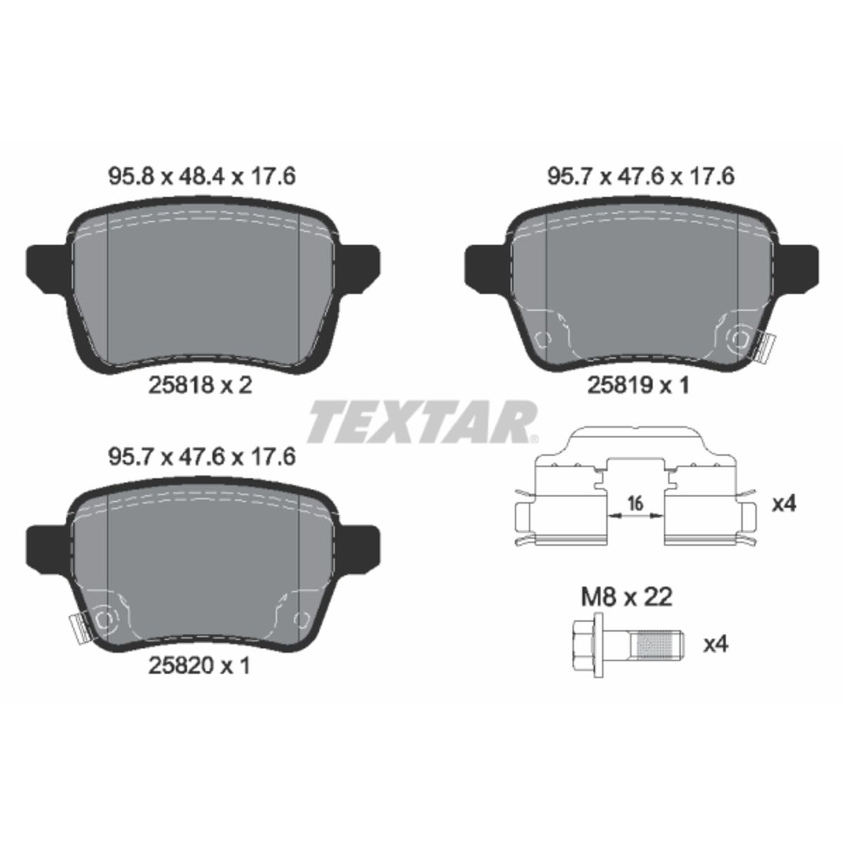 Jarrupalat, levyjarru TEXTAR 2581802