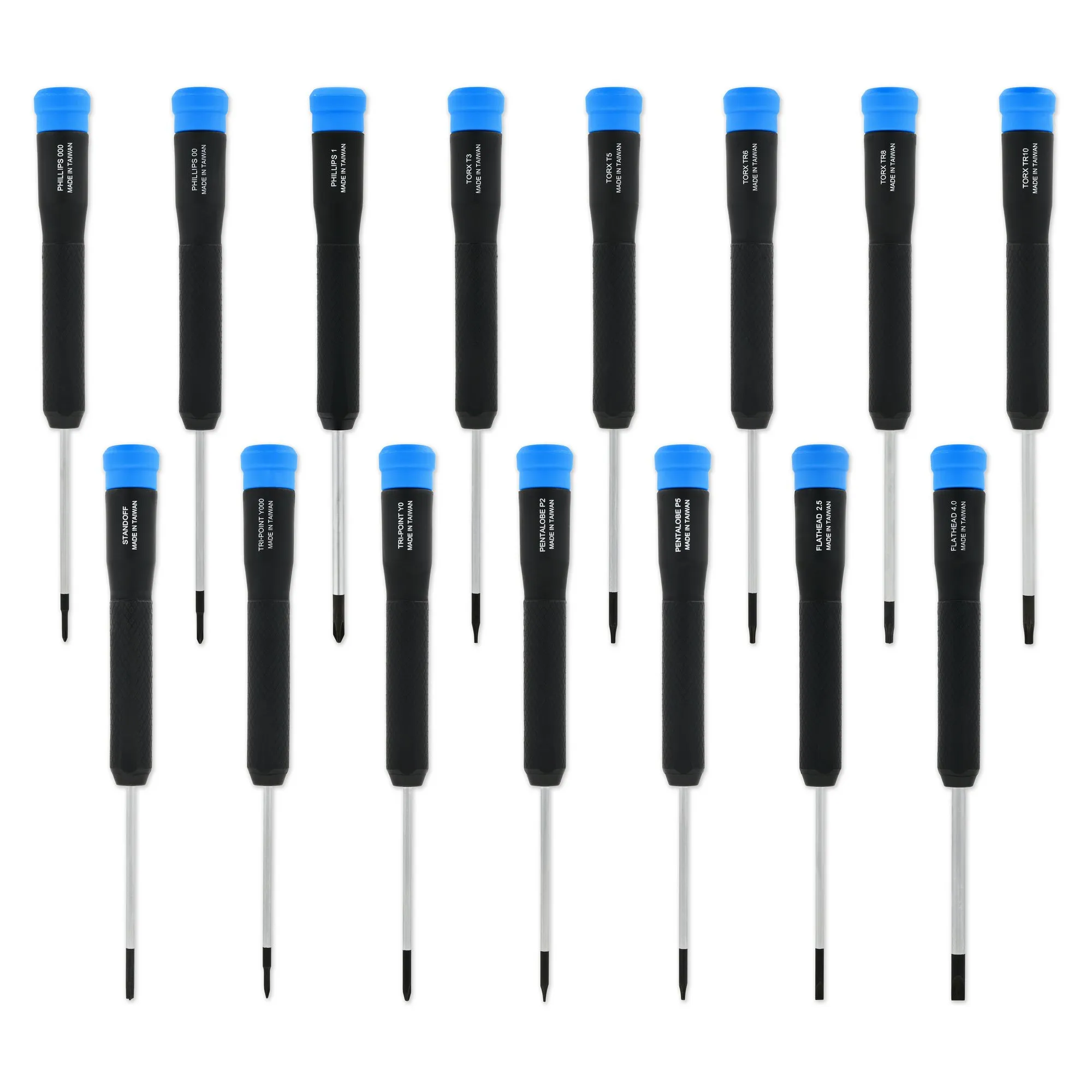 iFixit Marlin - Tarkkuusruuvimeisselisarja - 15 kpl - työkalurullassa