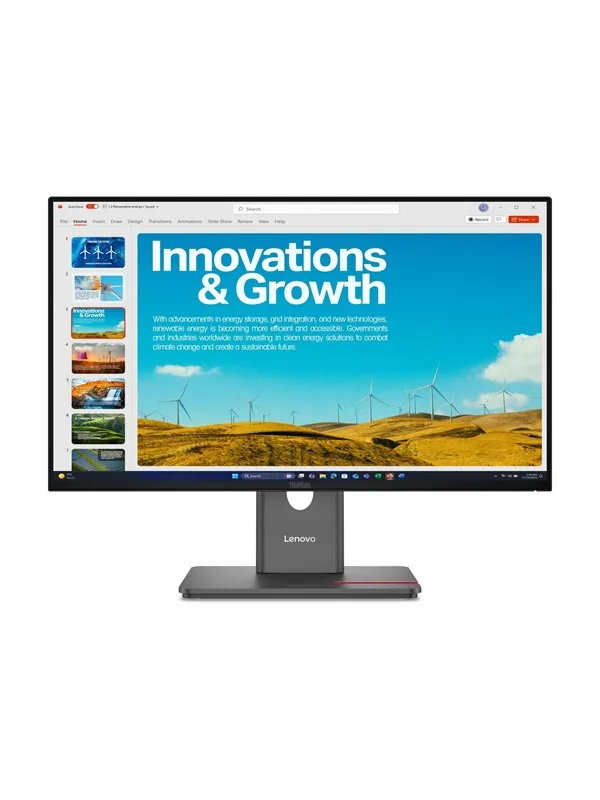 Lenovo ThinkVision P24QD-40 - LED-näyttö - 24 (23,8 katseluun) - 2560 x 1440 QHD @ 120 Hz - IPS - 300 cd/m² - 1500:1 - DisplayHDR 10 - 4 ms - HDMI, DisplayPort, USB-C - eclipse black - eclipse musta