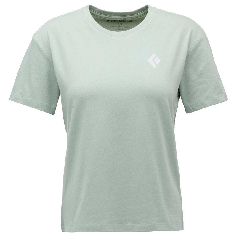 Black Diamond W Heritage Badge Ss Tee Agave - L