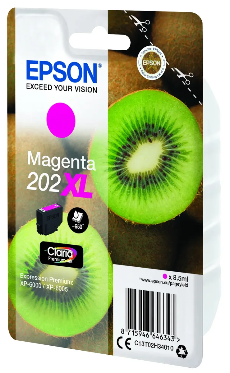 Epson 202XL-mustekasetti, 8.5 ml, magenta