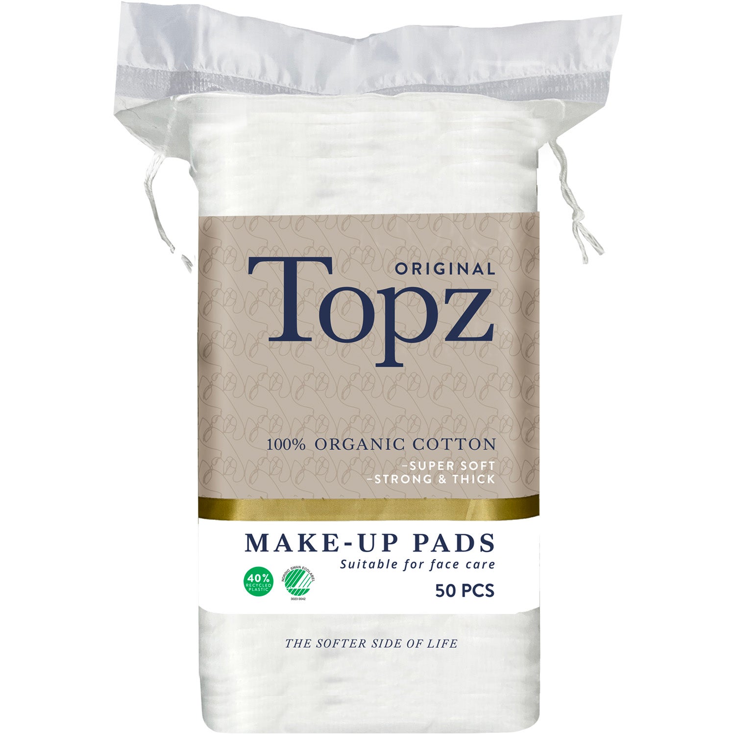 Topz Premium Square Make Up Pads 50 pcs
