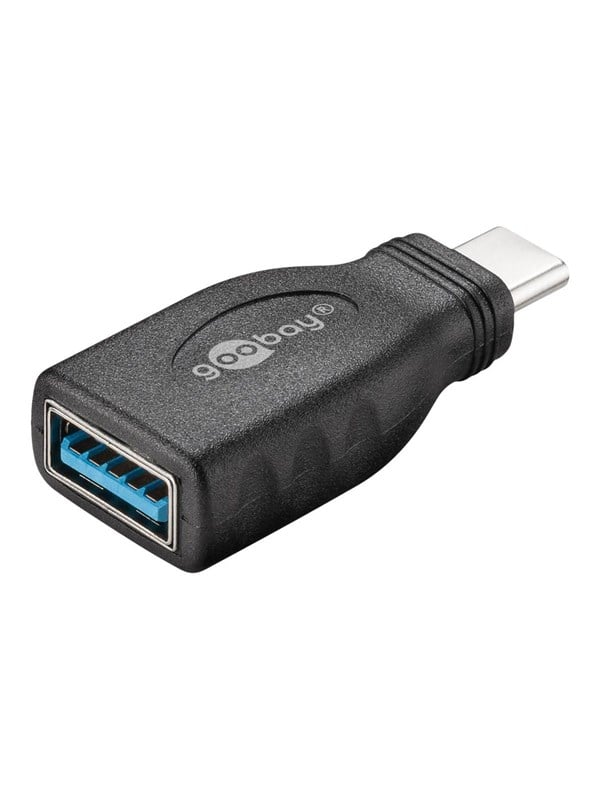 Goobay USB-A - USB-C 3.0 OTG -adapteri, musta