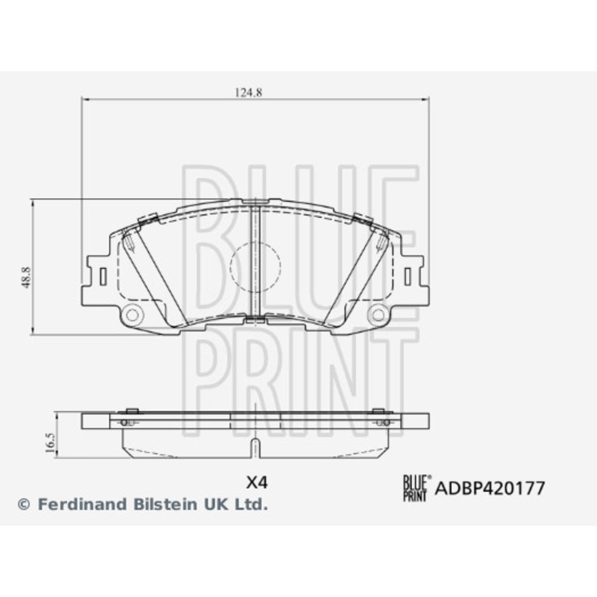 Jarrupalat, levyjarru BLUE PRINT ADBP420177
