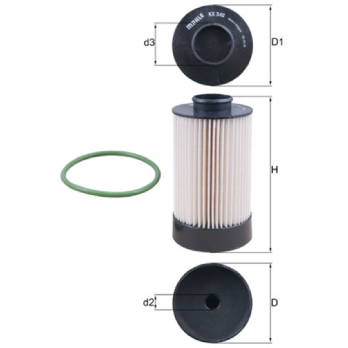 Polttoainesuodatin MAHLE KX 340D
