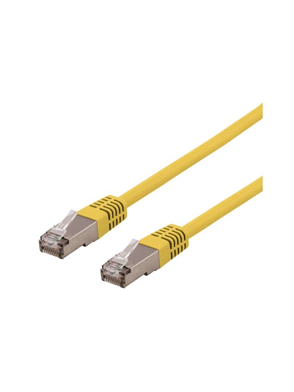 DELTACO U/FTP Cat6a laitekaapeli, Delta-sert., LSZH, 2m, keltainen