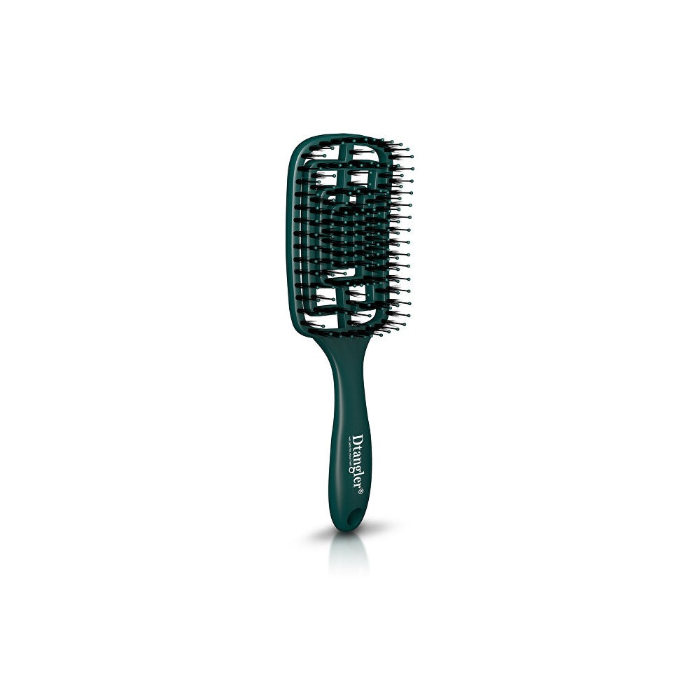 Dtangler Dry Blow, Glow And Go neliömäinen harja föönaukseen smaragdinvihreällä