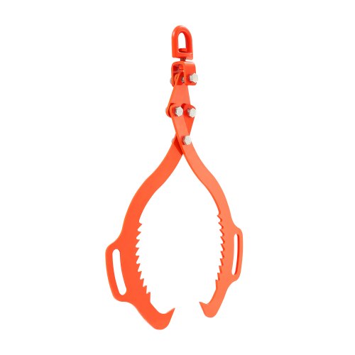 VEVOR 28in Log Lifting Tongs, 2-Claw Log Tongs, Heavy Duty Steel Log Grapple, 1100LBS Lifting Capacity, Swivel Log Graper Timber, Eagle Claw Design, Log Skidding Tongs for Trucks, Tractors, Forklifts