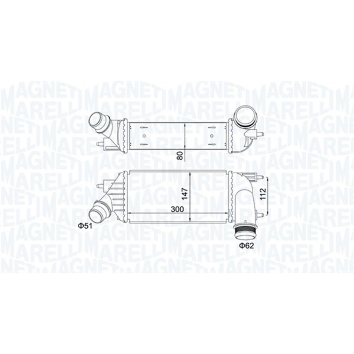 Välijäähdytin MAGNETI MARELLI 351319204140