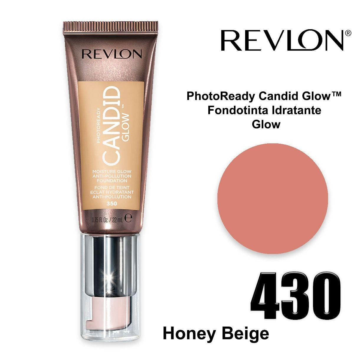 Revlon photoready candid glow meikkivoide honey beige 430