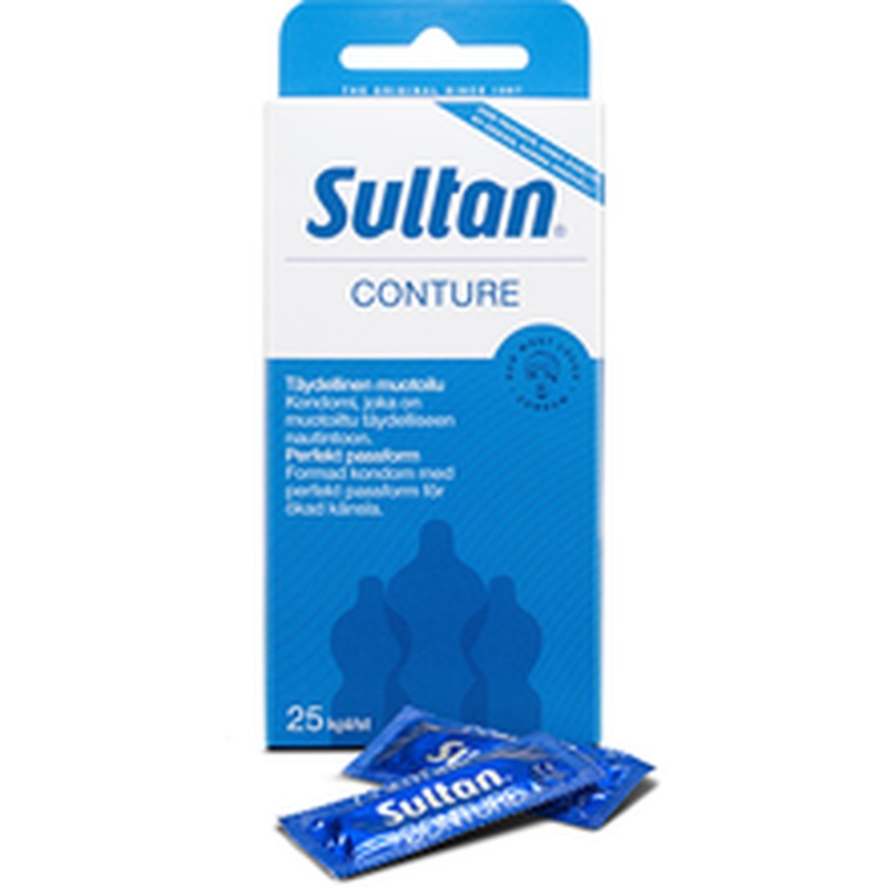 Sultan Conture anatomisesti muotoillut kondomit, 25 kpl