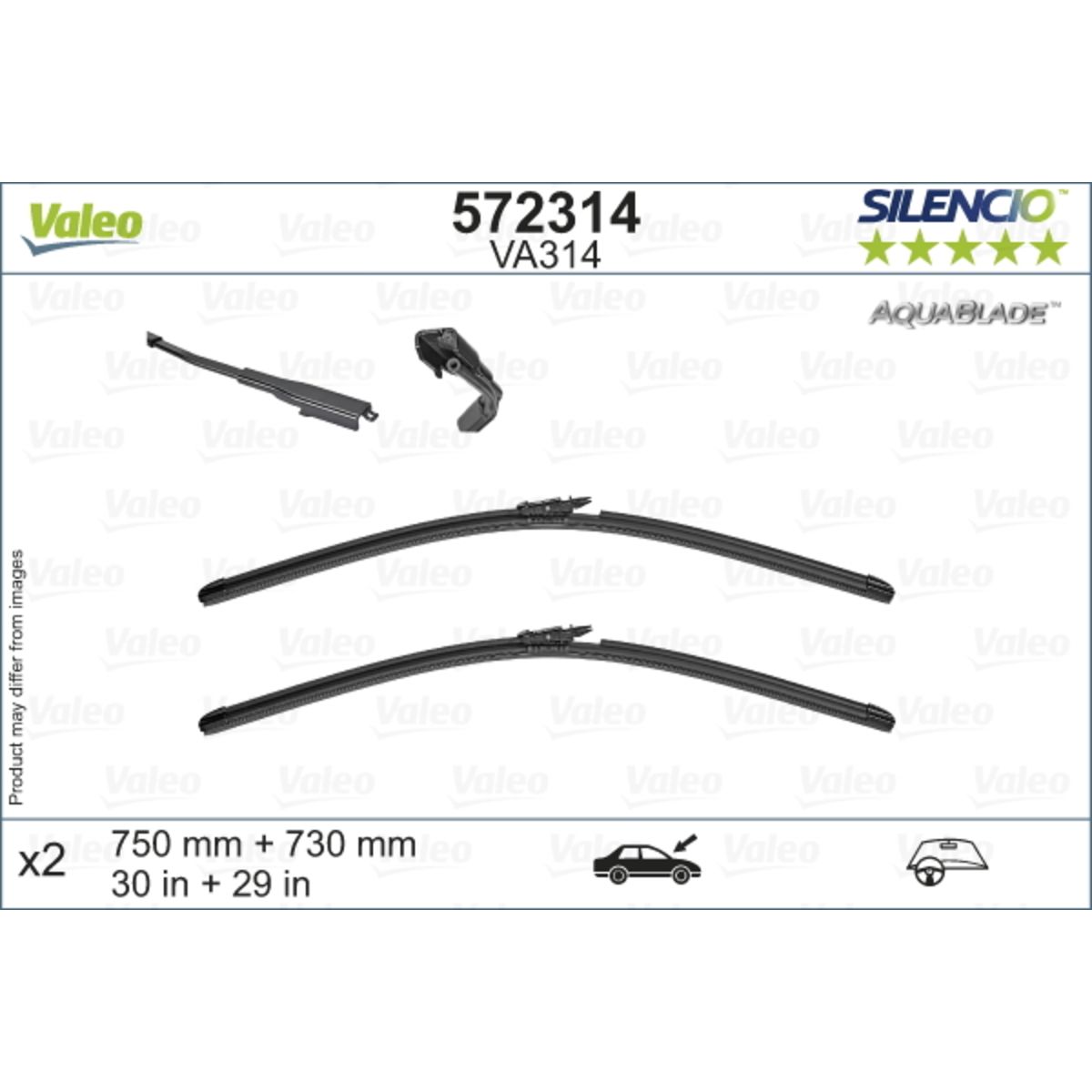 Pyyhkijänsulka VALEO 572314