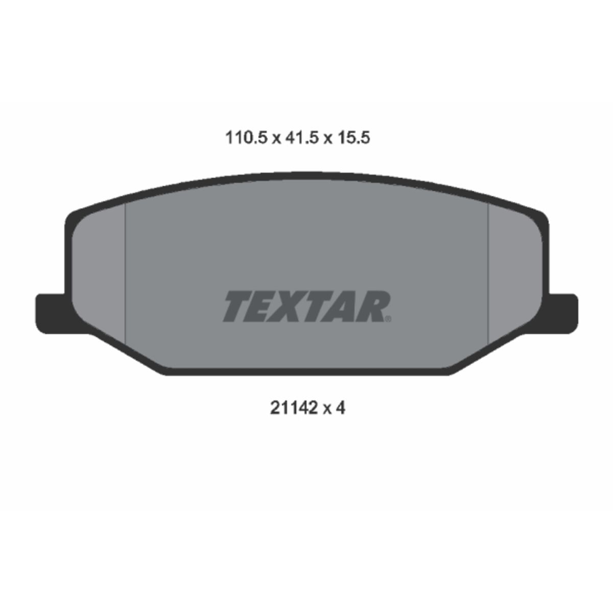 Jarrupalat, levyjarru TEXTAR 2114202