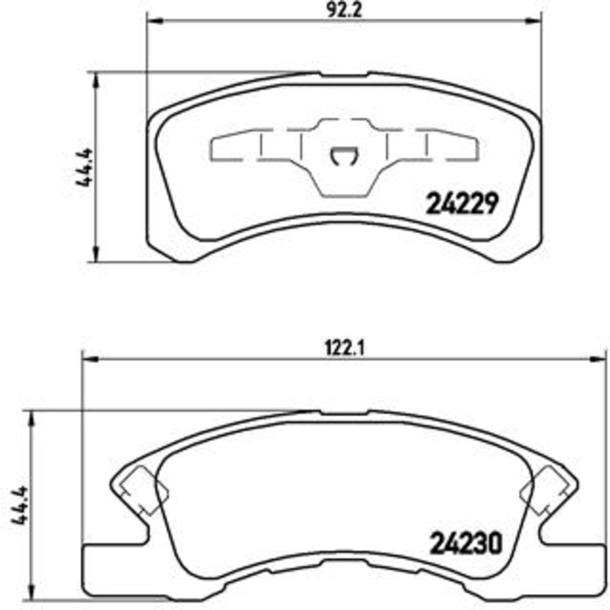 Jarrupalat, levyjarru BREMBO P 16 011