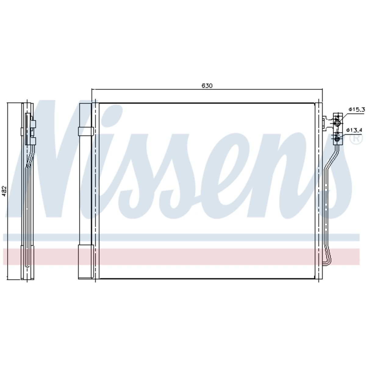 Lauhdutin, ilmastointilaite NISSENS 940370