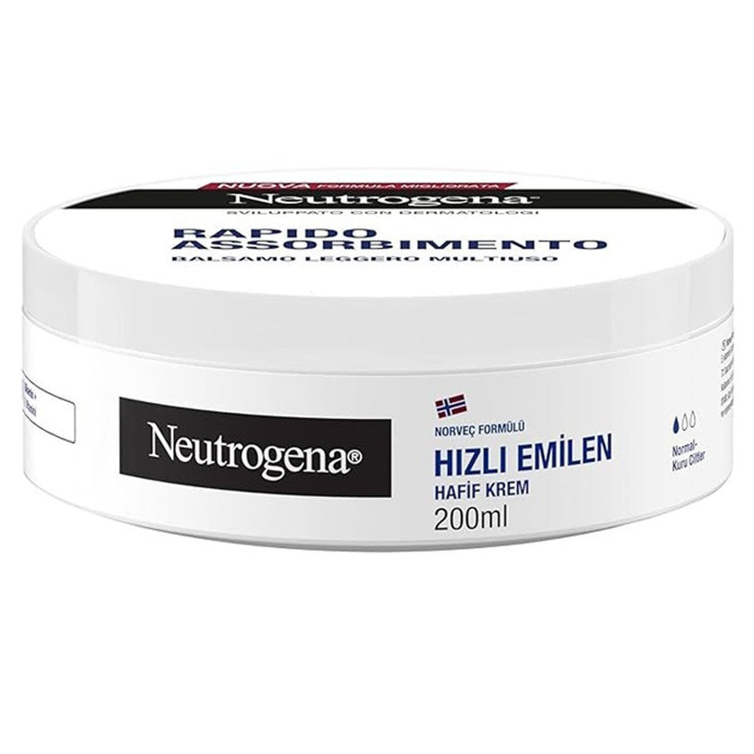 Neutrogena Kevyt monikäyttöinen hoitoaine, nopea imeytyminen 200 ml