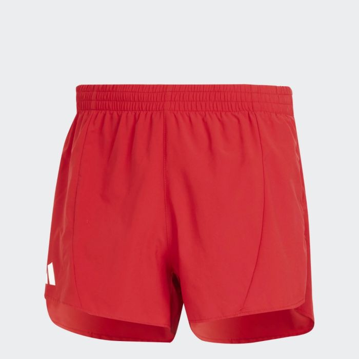 adidas Adizero lyhyet juoksushortsit miehille koko L - punaiset shortsit huipputason suorituskykyyn