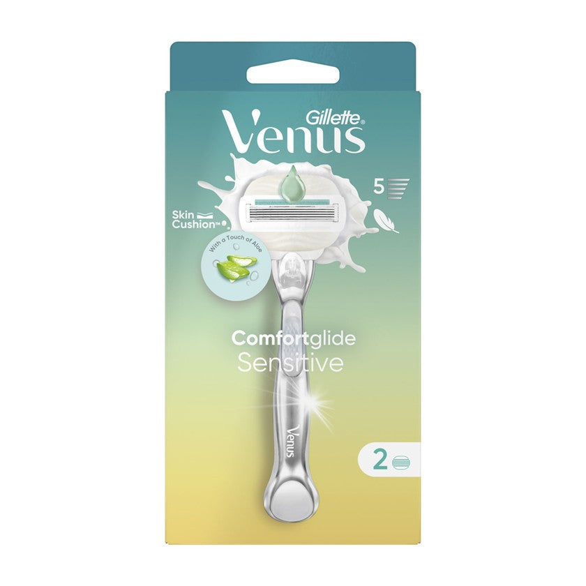 Venus Venus Sensitive Comfort Glide -höylä, mukana 2 vaihtoterää