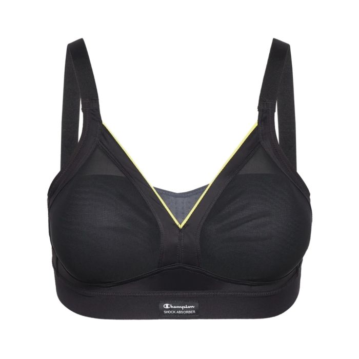 Shock Absorber Active Shaped Support Bra K. 80B - Musta Rintaliivit Erityisesti Juoksuun, Erinomainen Tuki ja Mukavuus