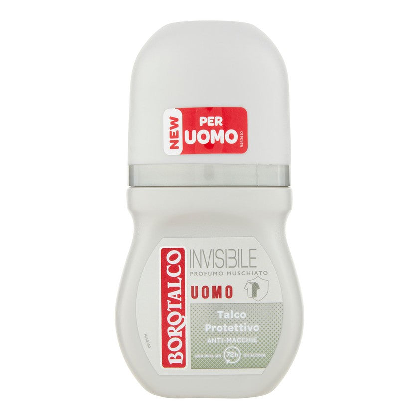 Borotalco Miehille tarkoitettu roll-on deodorantti Invisible Myskin tuoksulla 50 ml