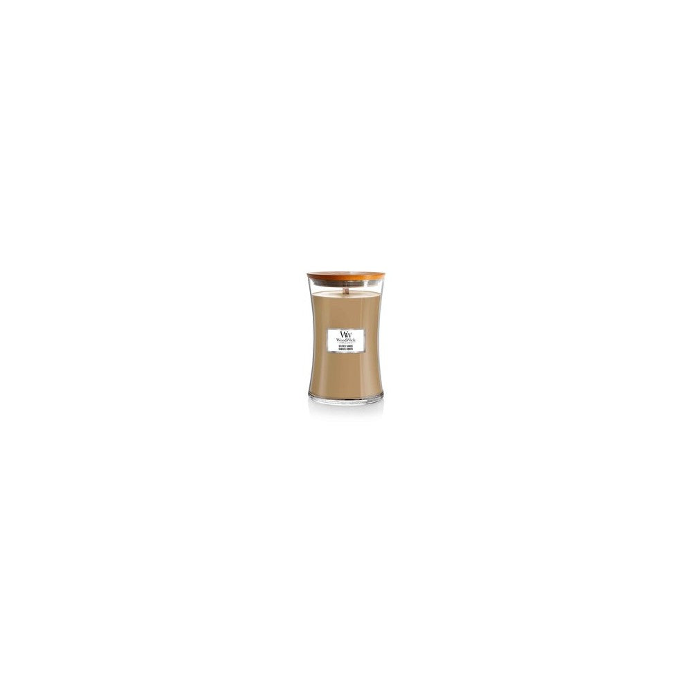 Woodwick Kullattu hiekka -tuoksukynttiläpurkki - 609.5g